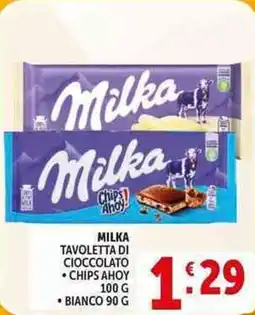 Deco Supermercati Milka tavoletta di cioccolato offerta
