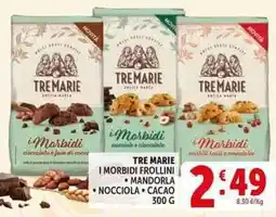 Deco Supermercati Tre marie i morbidi frollini offerta
