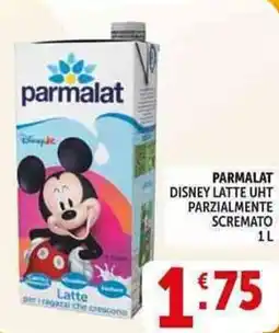 Deco Supermercati Parmalat disney latte uht parzialmente scremato offerta