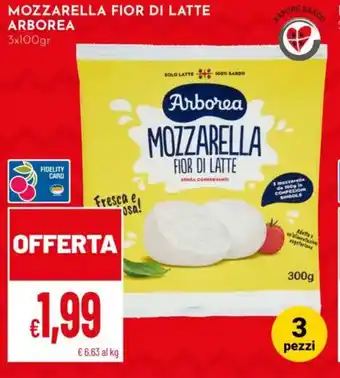 Pan Mozzarella fior di latte ARBOREA offerta