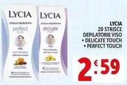 Deco Supermercati Lycia 20 strisce depilatorie viso offerta