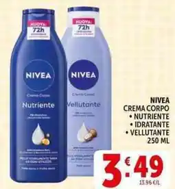 Deco Supermercati Nivea crema corpo offerta