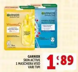Deco Supermercati Garnier skin active 1 maschera viso offerta