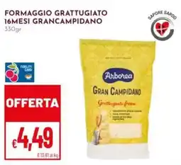 Pan Arborea formaggio grattugiato 16mesi grancampidano offerta
