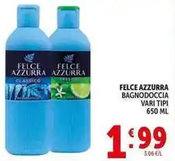 Deco Supermercati Felce azzurra bagnodoccia offerta