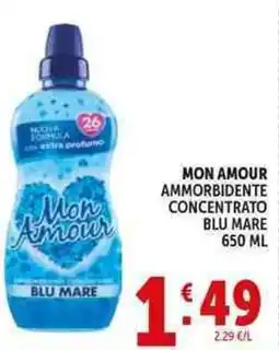 Deco Supermercati Mon amour ammorbidente concentrato blu mare offerta