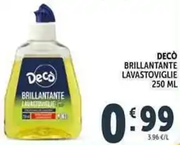 Deco Supermercati Decò brillantante lavastoviglie offerta