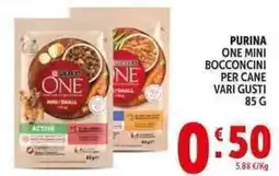 Deco Supermercati Purina one mini bocconcini per cane offerta