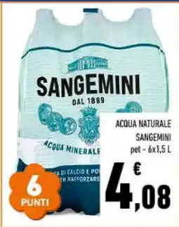 Conad Acqua Naturale Sangemini offerta
