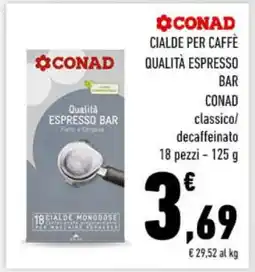 Conad CONAD CIALDE PER CAFFÈ QUALITÀ ESPRESSO BAR offerta