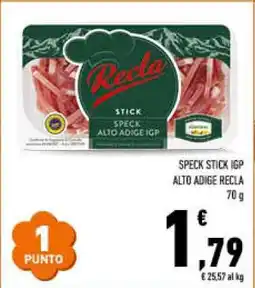 Conad SPECK STICK IGP ALTO ADIGE RECLA offerta