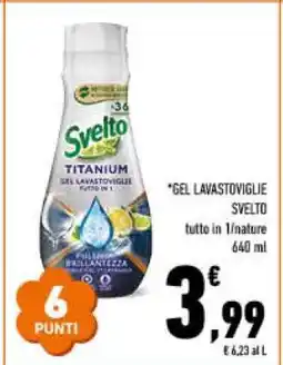 Conad Svelto Titanium Gel Lavastoviglie offerta