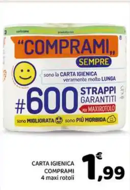 Conad CARTA IGIENICA COMPRAMI offerta