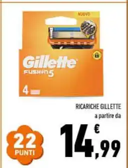 Conad Ricariche Gillette Fusion 5 offerta