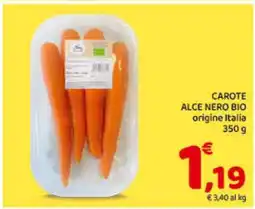 Conad CAROTE ALCE NERO BIO offerta
