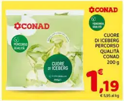 Conad CUORE DI ICEBERG PERCORSO QUALITÀ CONAD offerta