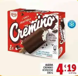 Deco Supermercati Algida cremino 8 stecchi offerta