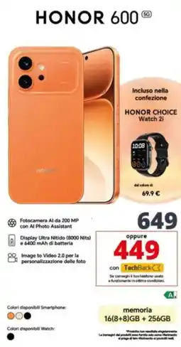 Comet HONOR CHOICE Watch 2i offerta