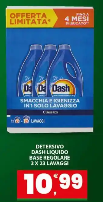 Detersivo dash liquido base regolare