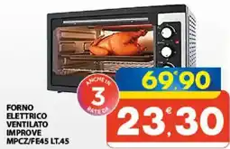 Interspar FORNO ELETTRICO VENTILATO IMPROVE MPCZ/FE45 offerta