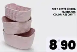 Interspar Set 3 ceste corda fairbanks offerta
