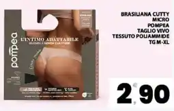 Interspar Brasiliana cutty micro pompea taglio vivo tessuto poliammide offerta