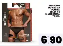 Interspar Slip uomo moving 2.0 pompea color x 2 in microfibra offerta