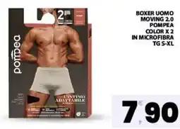 Interspar Boxer uomo moving 2.0 pompea color x 2 in microfibra offerta