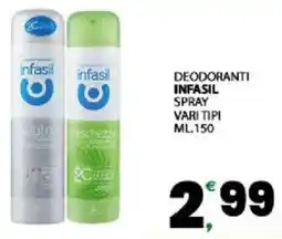 Interspar Deodoranti infasil spray offerta