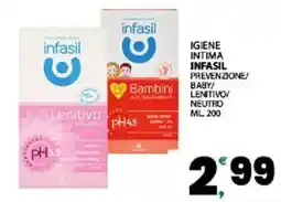 Interspar Igiene intima infasil prevenzione/ baby lenitivo/ neutro offerta