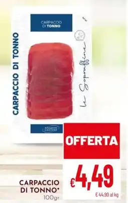 Pan Carpaccio di tonno offerta
