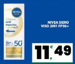 Interspar Nivea siero viso 2in1 FP50+ offerta