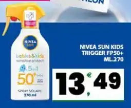 Interspar Nivea sun kids trigger FP50+ offerta