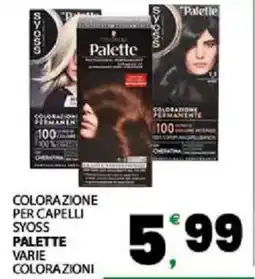 Interspar Colorazione per capelli syoss PALETTE offerta