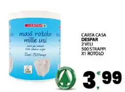 Interspar Carta casa despar 2 veli 500 strappi x1 rotolo offerta