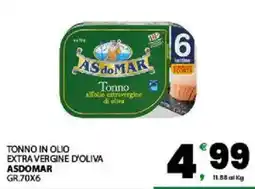 Interspar Tonno in olio extra vergine d'oliva ASDOMAR offerta