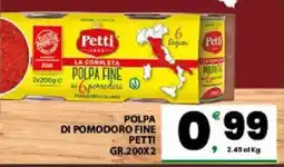 Interspar Polpa di pomodoro fine PETTI offerta