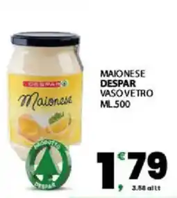 Interspar Maionese despar vaso vetro offerta