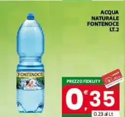 Interspar Acqua naturale FONTENOCE offerta