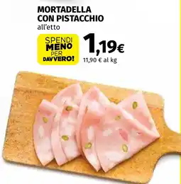 Coop Mortadella con pistacchio offerta