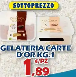 Mercogel Gelateria carte d'or offerta