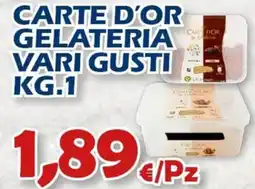Mercogel Carte d'or gelateria offerta