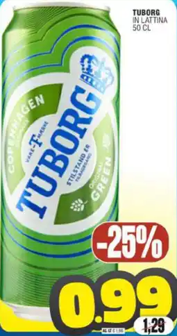 Vicino a te supermercati Tuborg in lattina offerta
