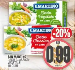 Vicino a te supermercati San martino dado classico/ vegetale 10 cubi offerta
