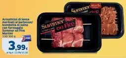 Sigma Arrosticini di lonza marinati al barbecue/ bombetta di suino con formaggio Summer on Fire Martini offerta