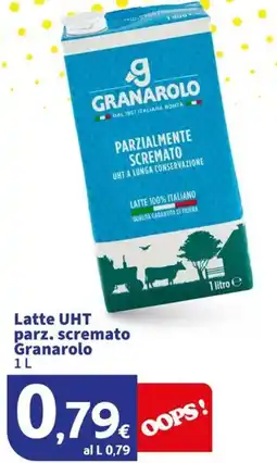 Sigma Latte UHT parz. scremato Granarolo offerta