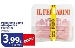 Sigma Prosciutto Cotto Alta Qualità Ferrarini offerta