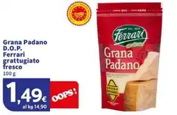 Sigma Grana Padano D.O.P. Ferrari grattugiato fresco offerta