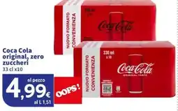Sigma Coca Cola original, zero zuccheri offerta