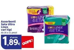 Sigma Assorbenti Seta Ultra Lines offerta
